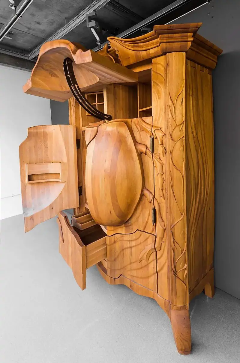 Carved Bug Cabinet