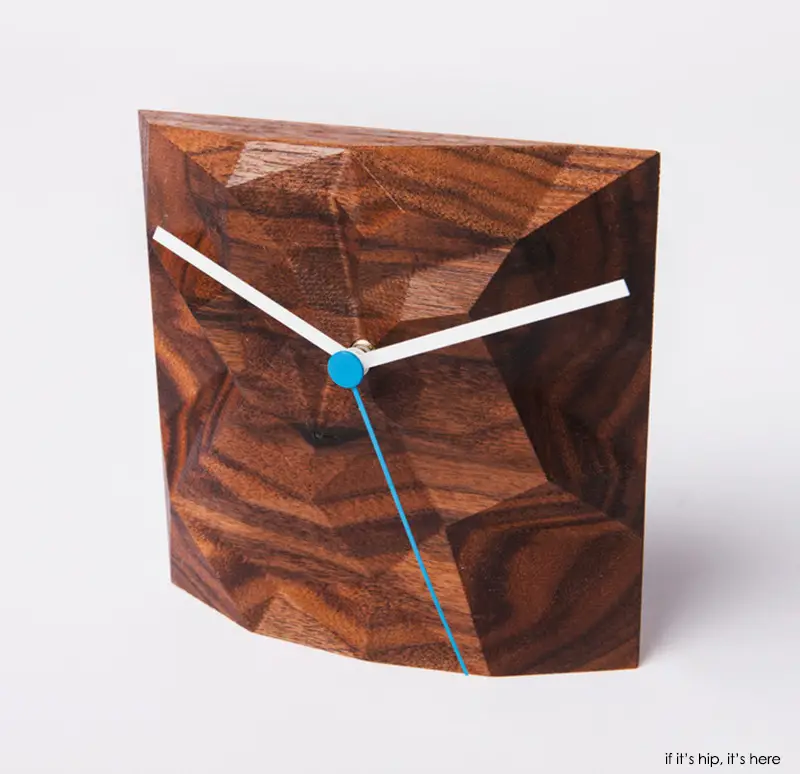 walnut square clock IIHIH