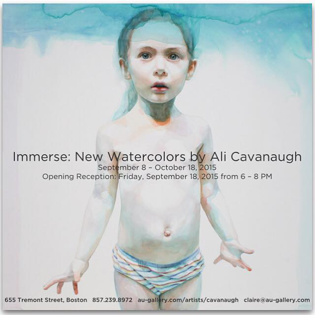 immerse: new watercolors by ali cavanaugh at gold gallery