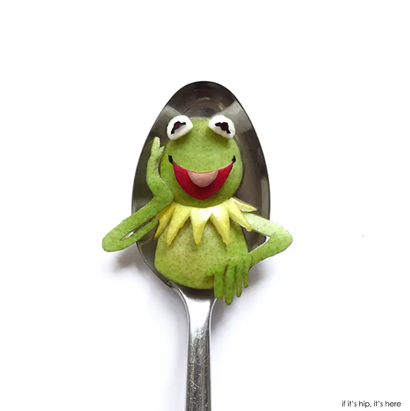 Kermit the frog on spoon