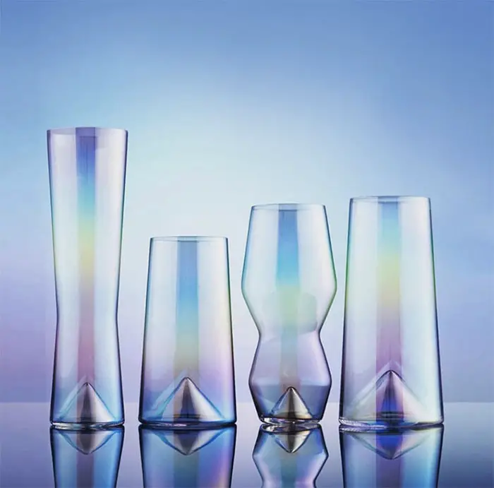 Monti Iridescent beer glasses hero