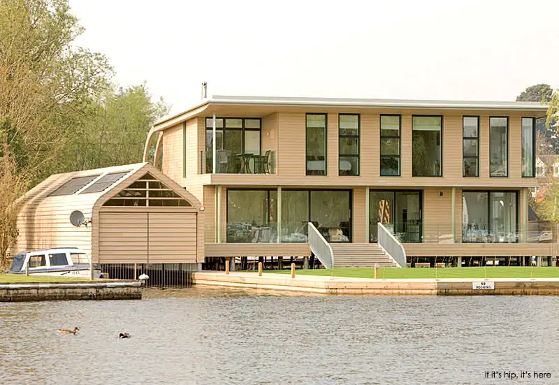 The Haven boathouse and house