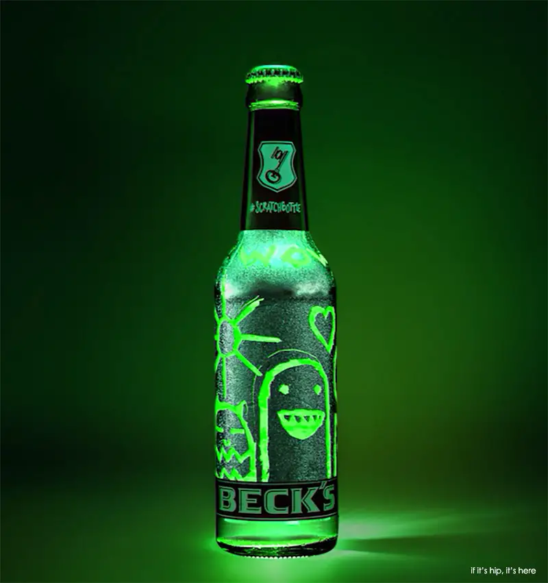 becks scratch bottle 2