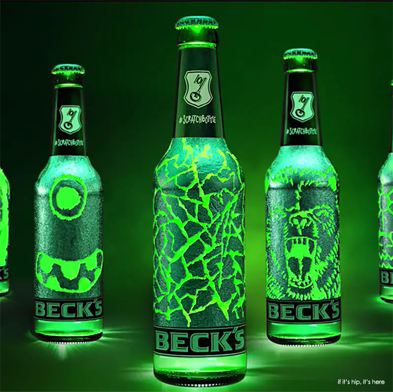 becks scratch bottle 8