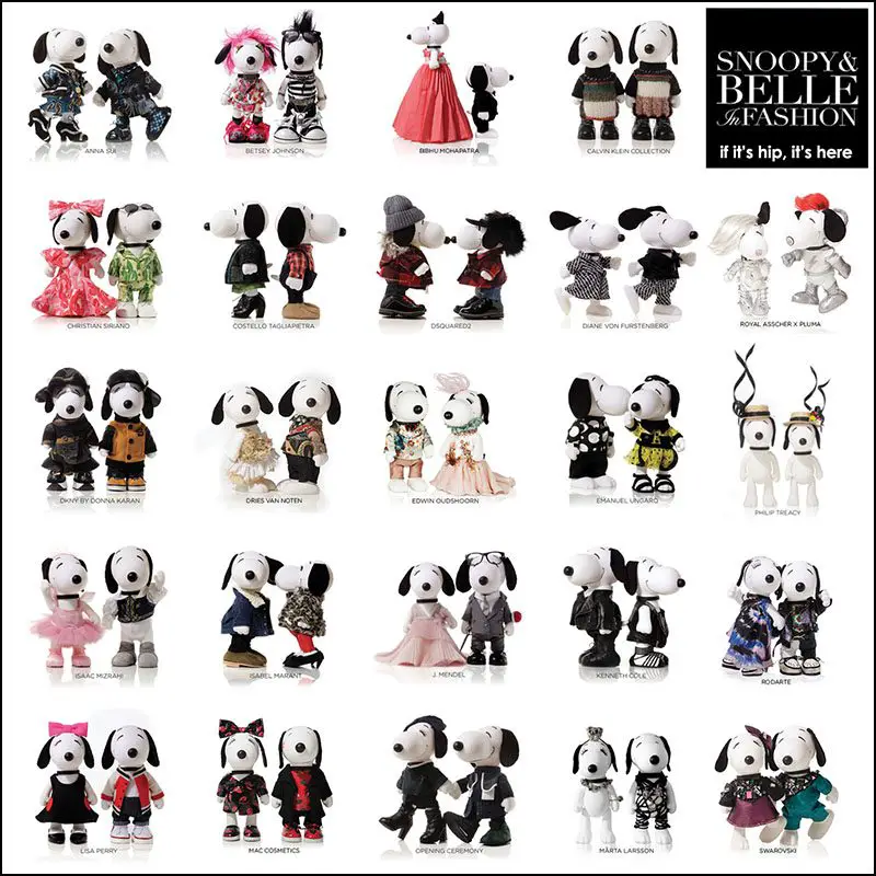 designers dress snoopy & belle