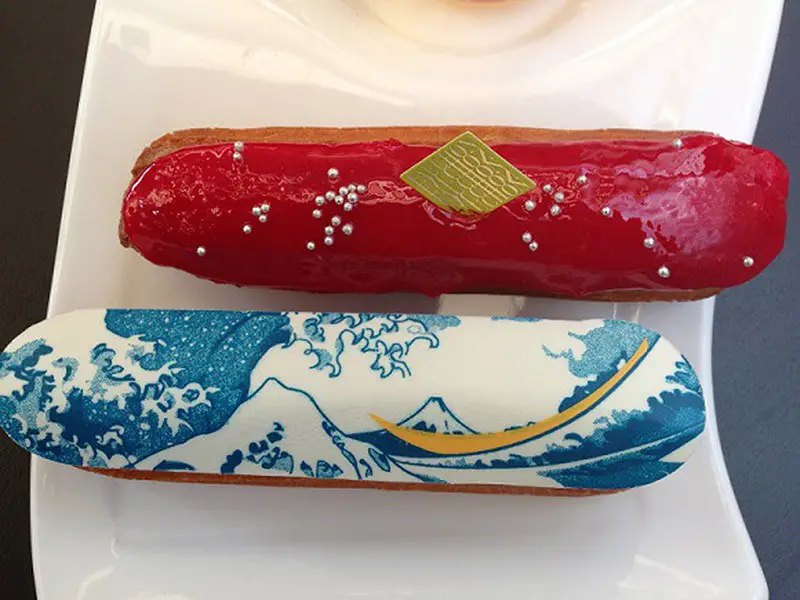 painted eclair by Fauchon for Eclair week