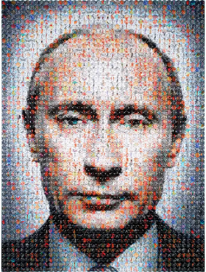 pussy riot mosaic of Putin