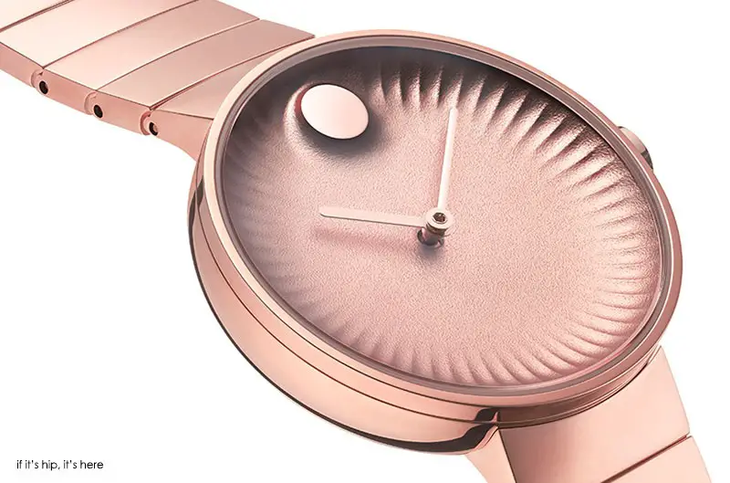 rose gold movado edge