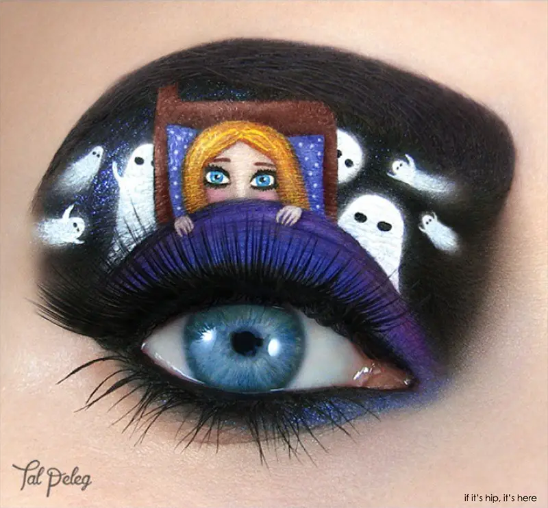 Childhood fears eye makeup