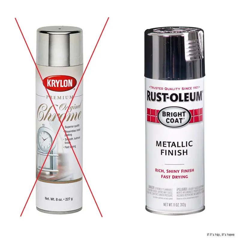 Krylon Chrome premium spray VS Rustoleum