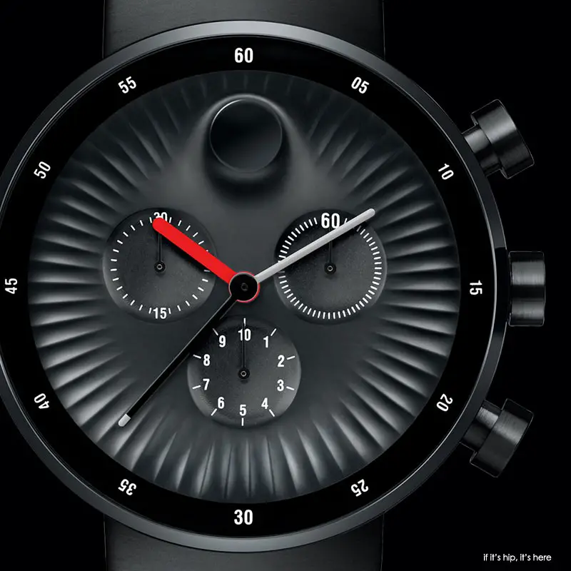 Movado edge black chronograph1