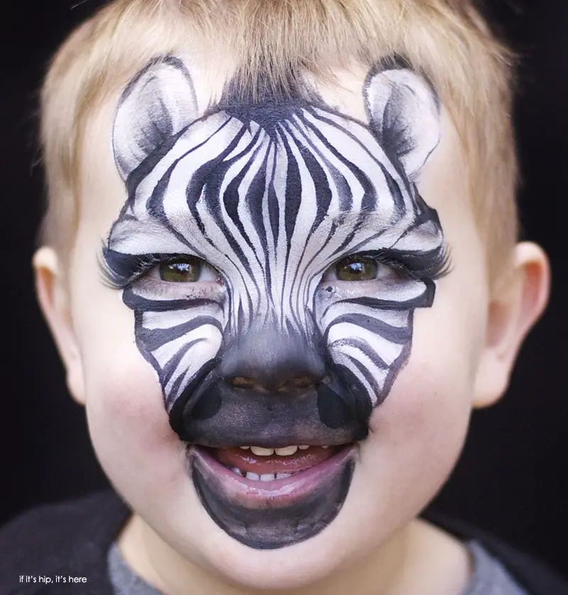 zebra Children's Makeup for Halloween