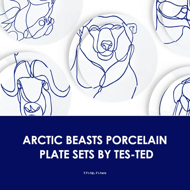 arctic beasts porcelain plates