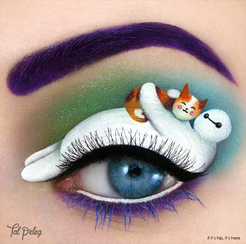 baymax and mochi Big Hero 6 eye makeup copy