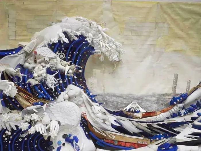 bernard pras hokusai great wave assemblage IIHIH