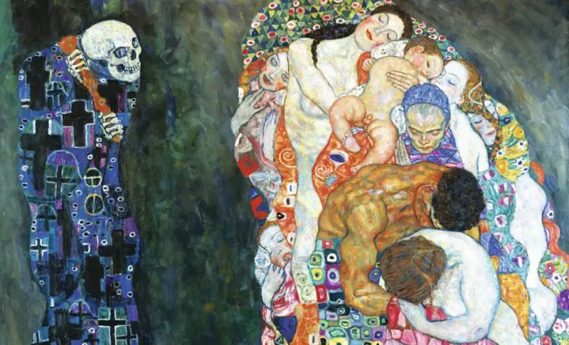 death and life by gustave klimt