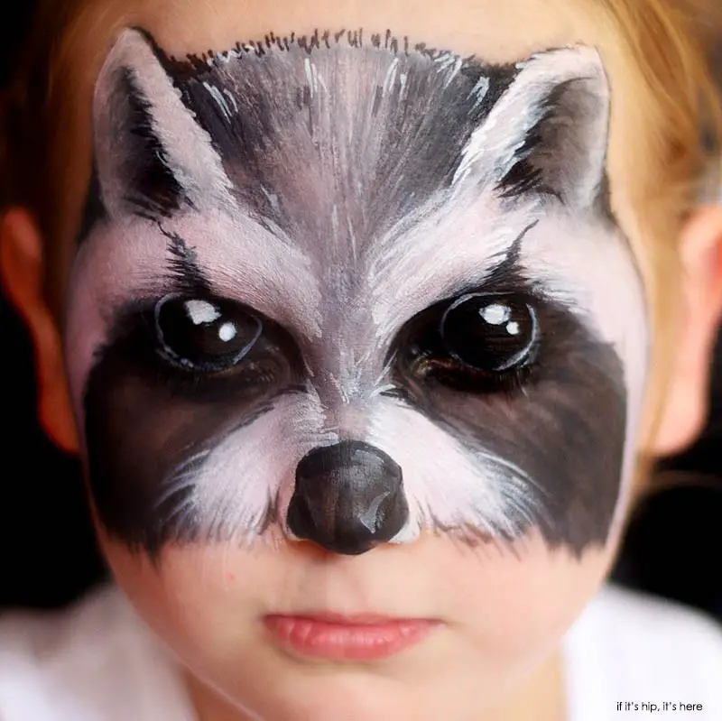raccoon Children's Makeup for Halloween