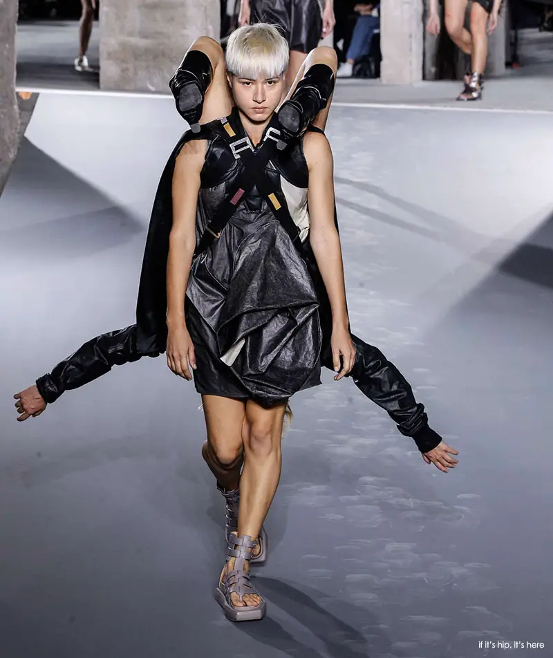 Rick Owens' Runway Models Pull Their Weight. And That Of Another. - if ...