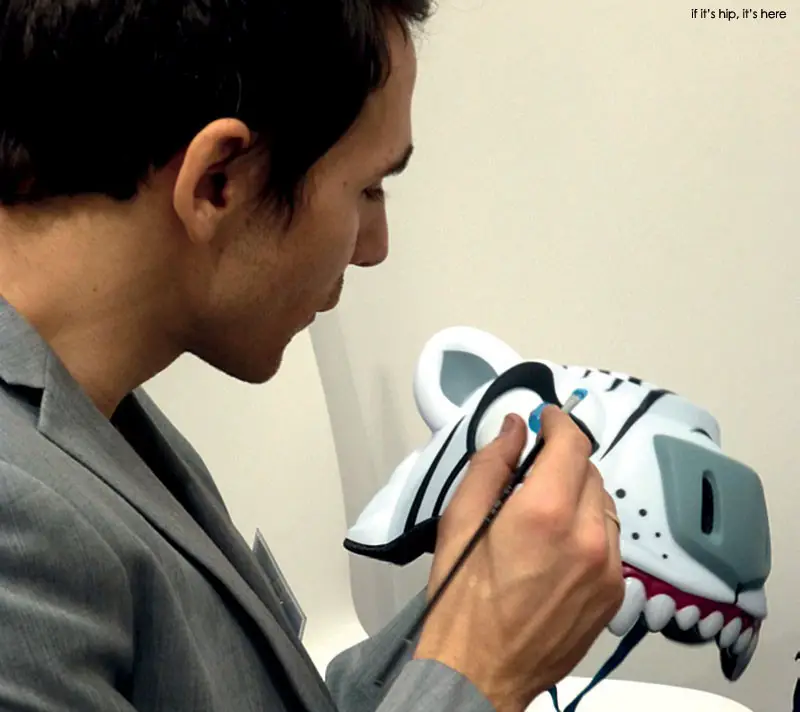 zdenko working on helmet