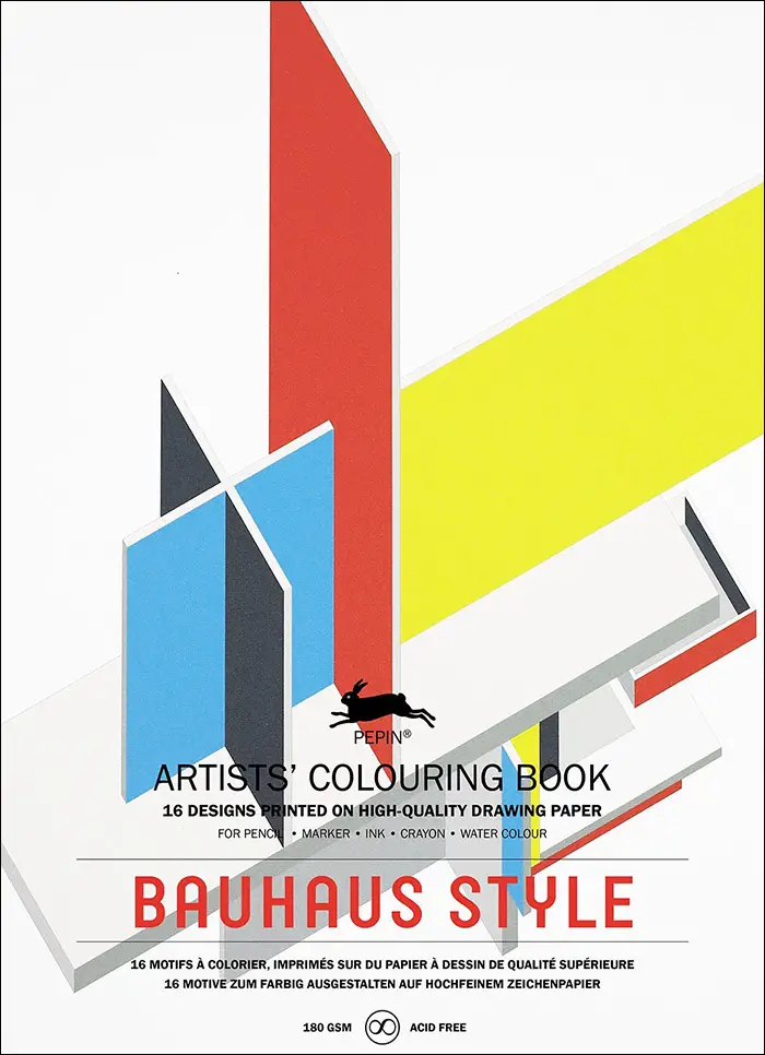 Bauhaus style coloring book
