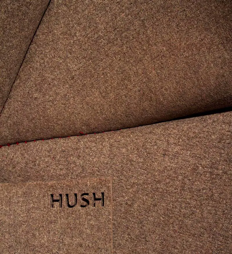 HUSH pod wool felt