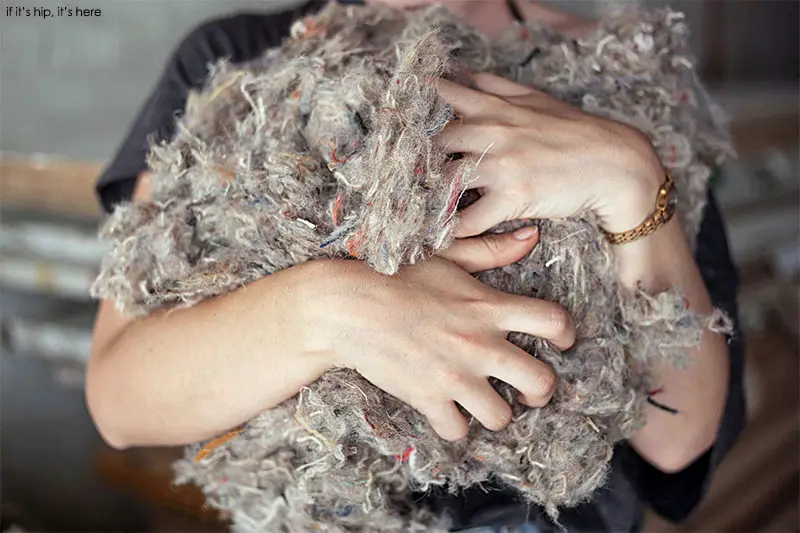 Hush wool fibers