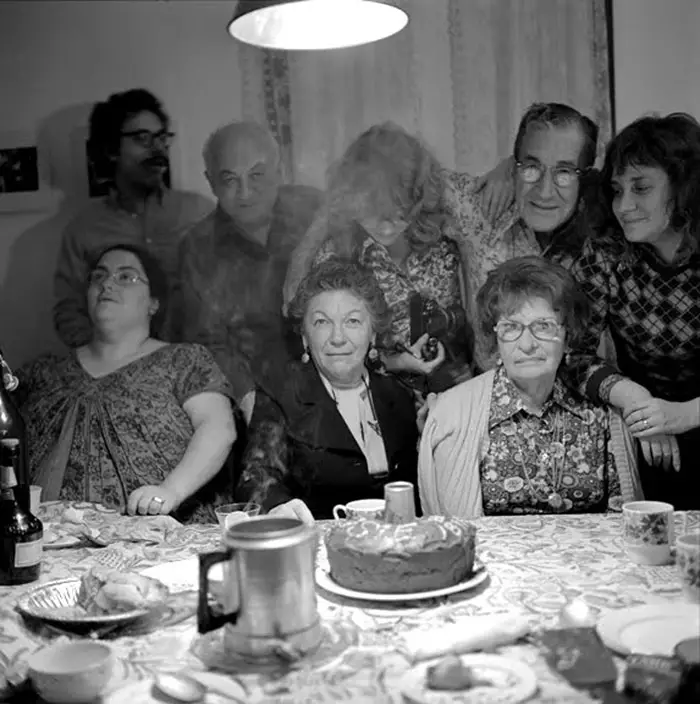 Larry Fink, 1972, Joan Snyder's Family Thanksgiving, New Jersey 1972