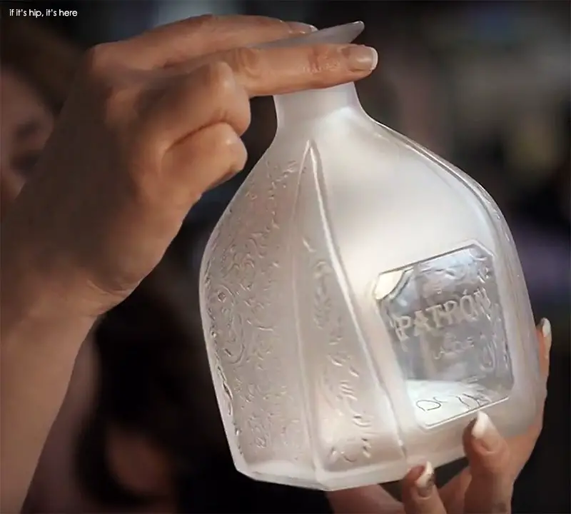 Patron tequila in lalique bottle