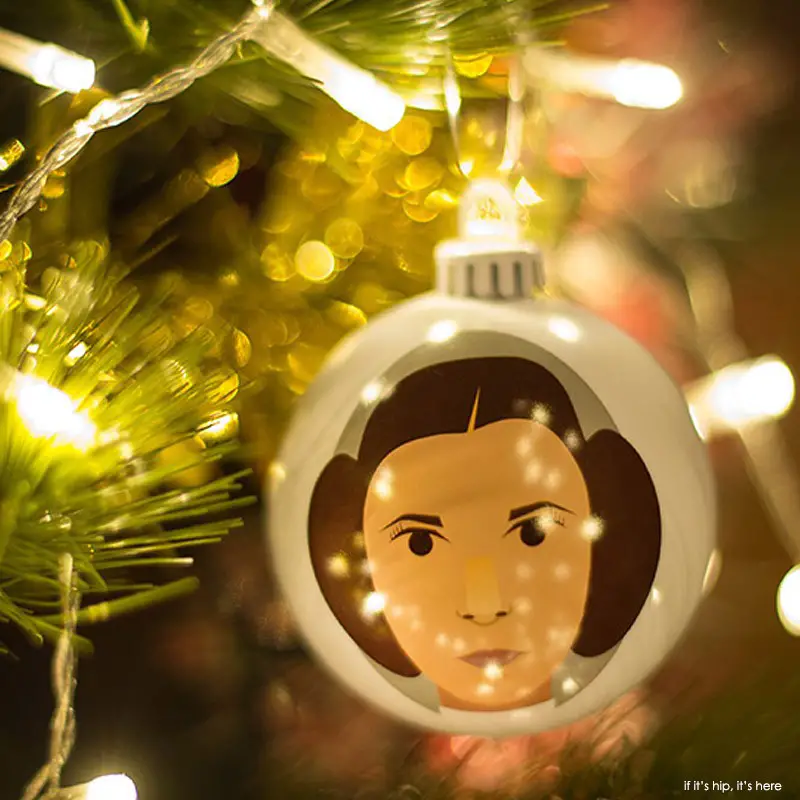 Princess leia christmas bauble