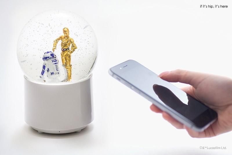 R2D2 & C3PO wireless snowglobe speaker with remote