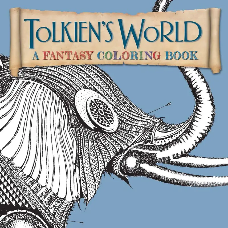Tolkiens world fantasy coloring book