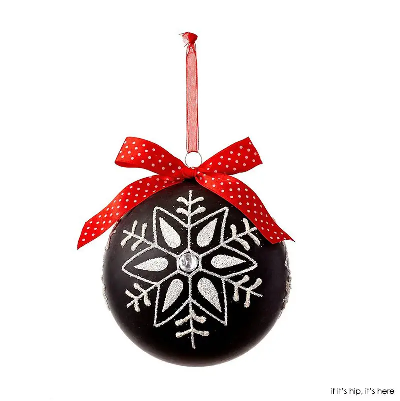 chalkboard snowflake ornament pack of 3