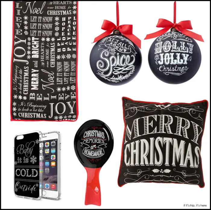 chalkboard christmas decor