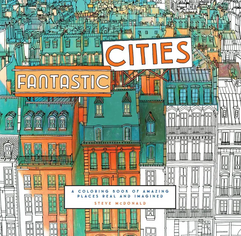coloring book of amazing places