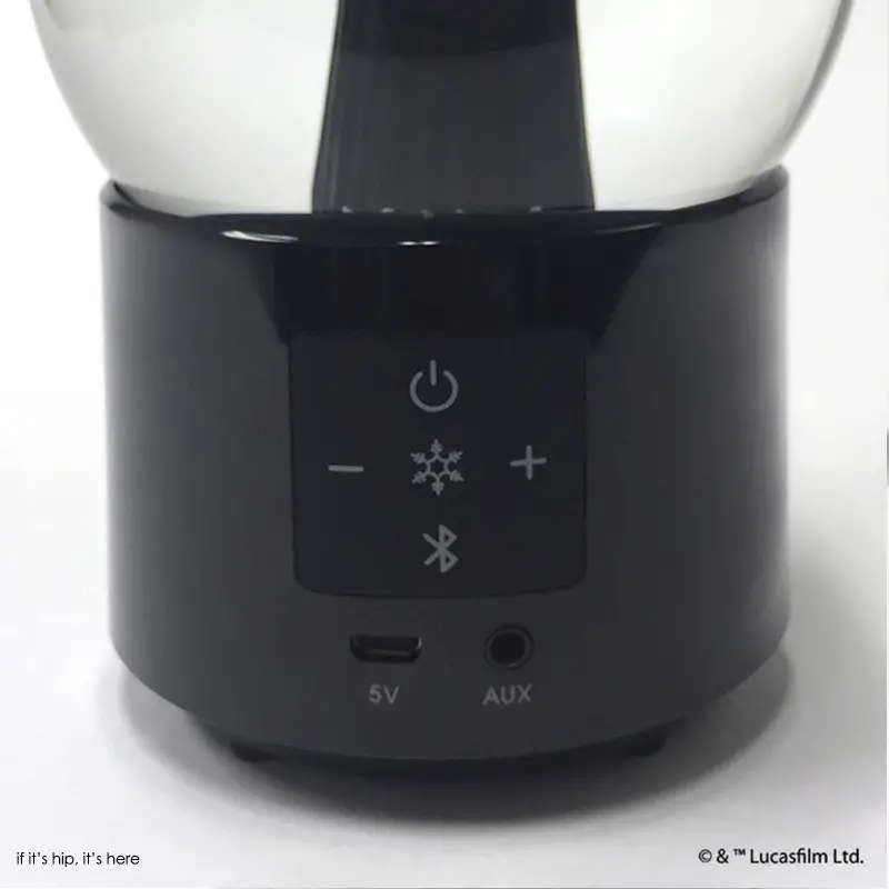 darth vader wirless snowglobe speaker back detail