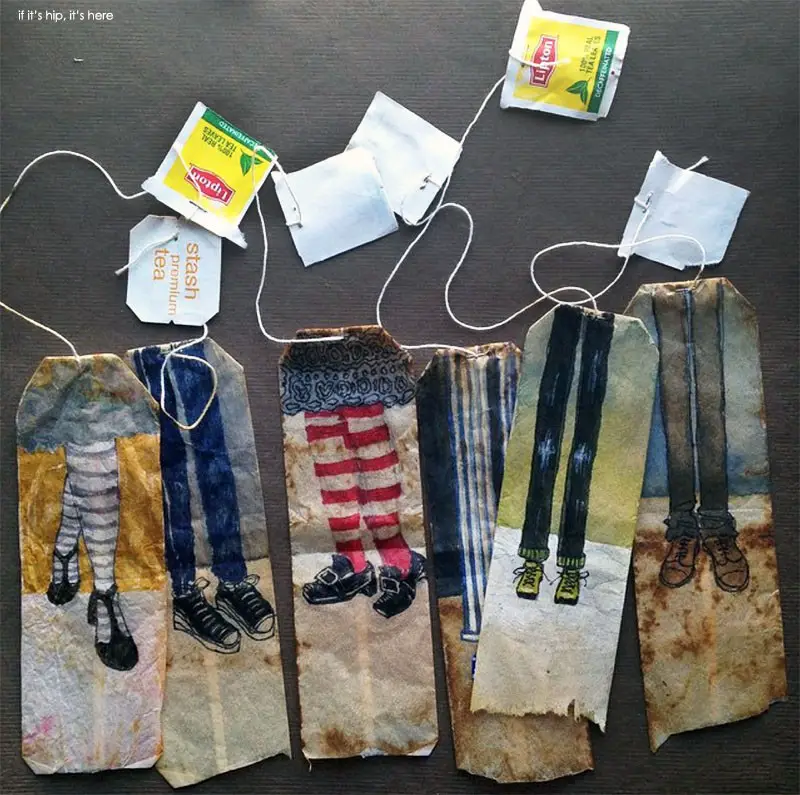 363 days of tea bag paintings