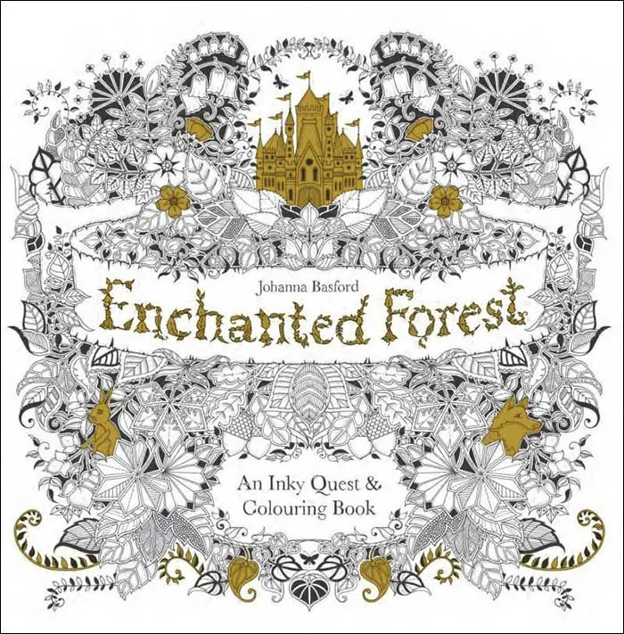 enchanted forest coloring book
