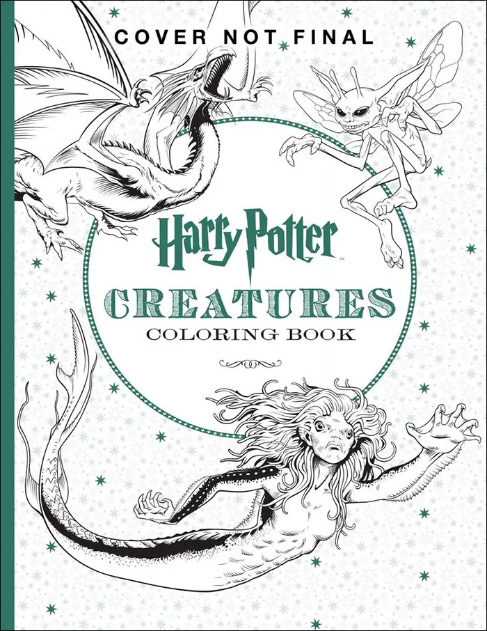 harry potter creatures coloring book