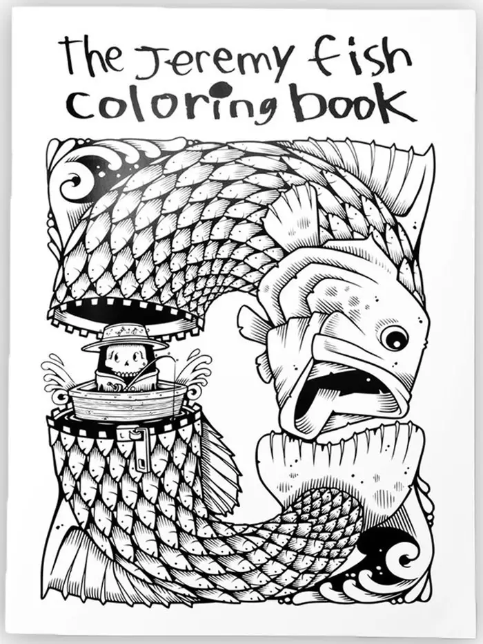 jeremy fish coloring book