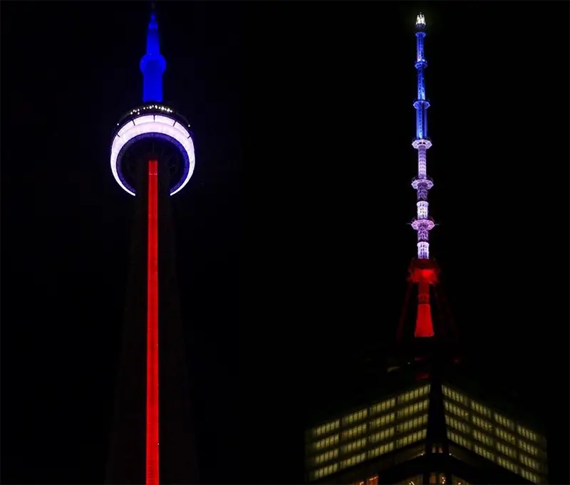 Toronto's CN Tower One World Trade Center in New York