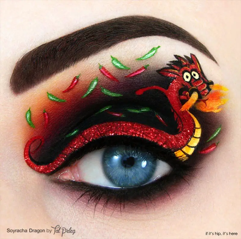 spicy and hot dragon eye makeup