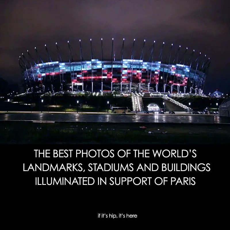 the world lights up for paris