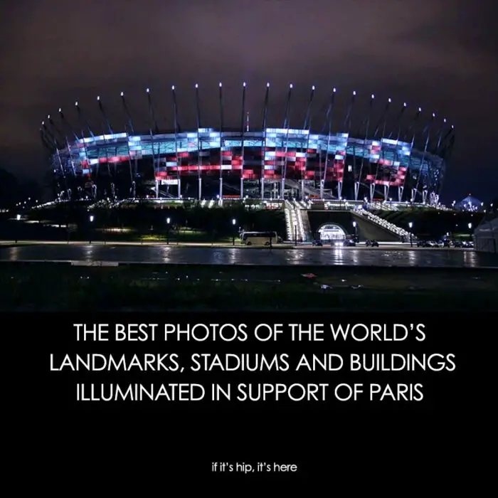 Read more about the article UPDATED: A Global Display Of Solidarity As The World Lights Up For Paris (40 pics)