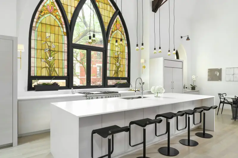 church conversion kitchen