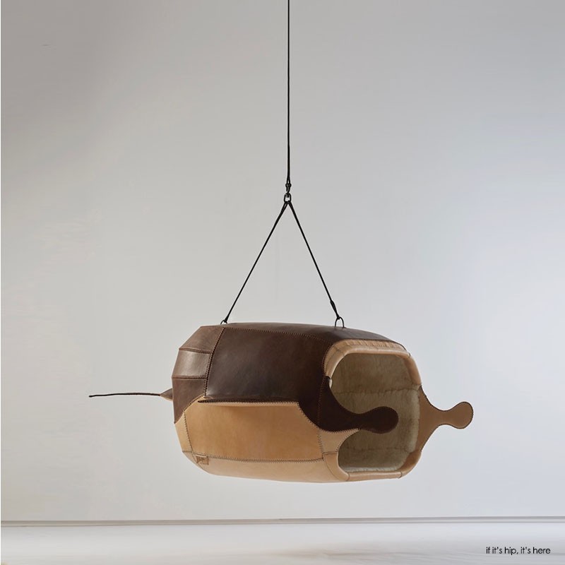 M.Heloise Manta Ray Hanging Chair by Porky Hefer, photo by justin Patrick 2