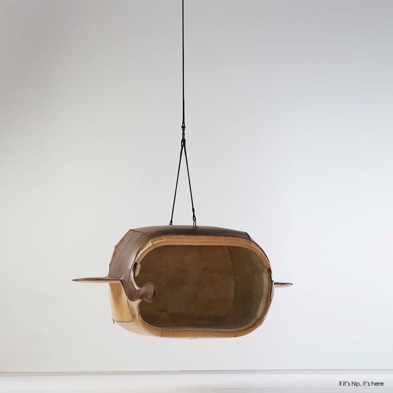 M.Heloise Manta Ray Hanging Chair by Porky hefer, photo by justin Patrick