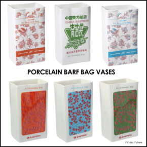 These Porcelain Barf Bags Are Sick Vases!