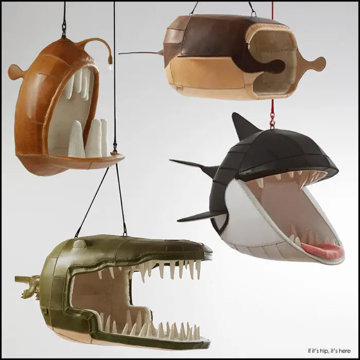 Read more about the article Underwater Creature Hanging Chairs in Porky Hefer’s Monstera Deliciosa