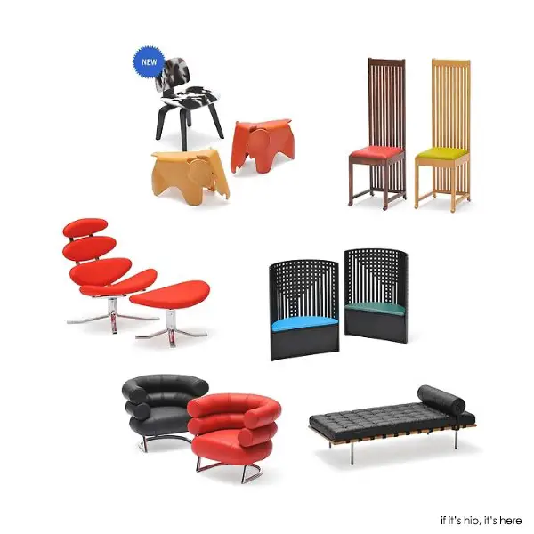 REAC miniature chair set