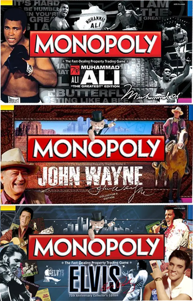 celebrity monopoly editions